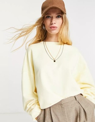 TOPSHOP BLUZA DAMSKA ŻÓŁTA GŁADKA LUŹNA 36-38 1M4B