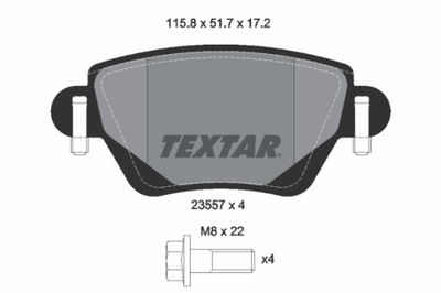 КОЛОДКИ ТОРМОЗНЫЕ FORD ЗАД MONDEO 00- 2355701