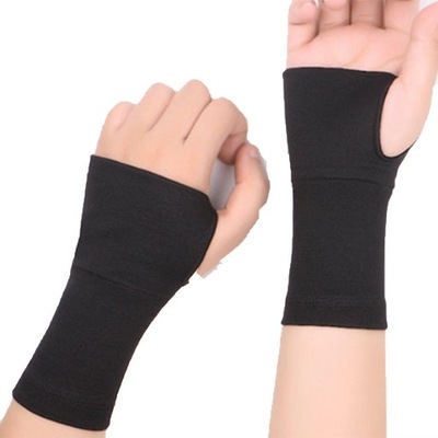 Elastyczna opaska na nadgarstek Kobiety czarne rękawiczki