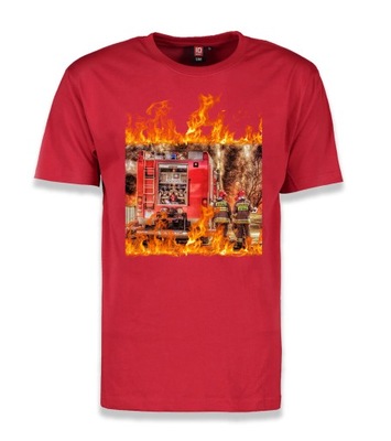 Koszulka STRAŻAKA Straż Pożarna OSP PSP t-shirt XL