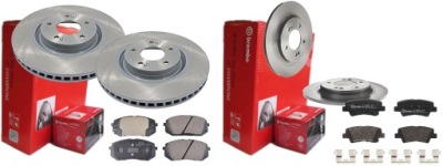Тормозные диски тормозные колодки brembo перед + задняя kia xceed proceed 19- фото №1
