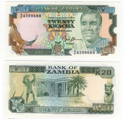 ZAMBIA 1989-91 20 KWACHA
