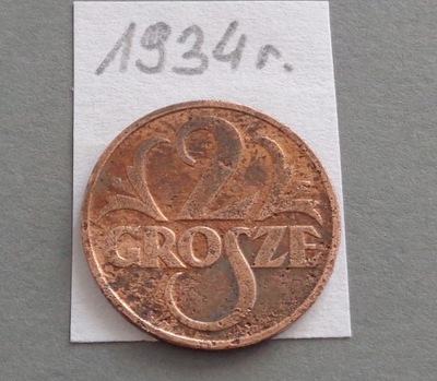 2 grosze z 1934 roku , II RP ,