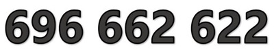 696 662 622 T-Mobile STARTER ZŁOTY ŁATWY PROSTY NUMER KARTA SIM GSM PREPAID