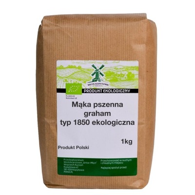 Mąka Pszenna Graham Typ 1850 Eko 1kg Młyn Kopytowa