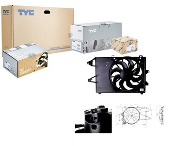 Tyc вентилятор радіатора з корпус ford mondeo i фото №1
