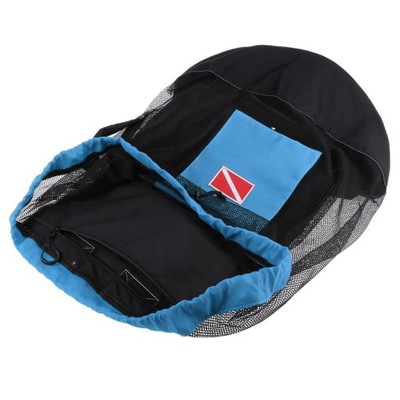 1 . Plecak z siatki nurkowej - Ciemny niebieski