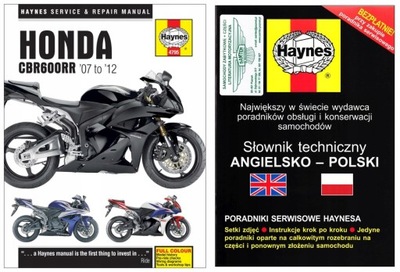 Honda CBR600RR (2007-2012) instrukcja napraw Haynes +GRATIS 24h