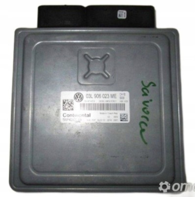 Vw scirocco бортовий комп'ютер двигуна 03l906023me 2.0tdi фото №1