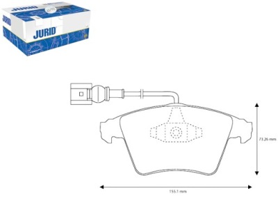 Jurid 573159jc набор тормозных колодок тормозных, тормоза фото №1