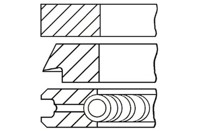 GOETZE 84 STD 1.75-1.75-2 JUEGO PIERSCIENI PISTÓN BMW 3 E90 3 E91 3  