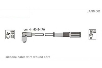 Janmor дроти запалювання kpl. fiat фото №1