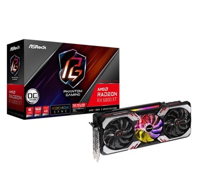 Karta graficzna ASRock Radeon RX 6800 XT Phantom Gaming OC 16GB GDDR6