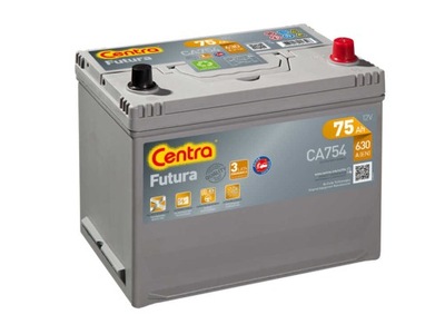 АКУМУЛЯТОР CENTRA FUTURA 12V 75AH 630A CA754