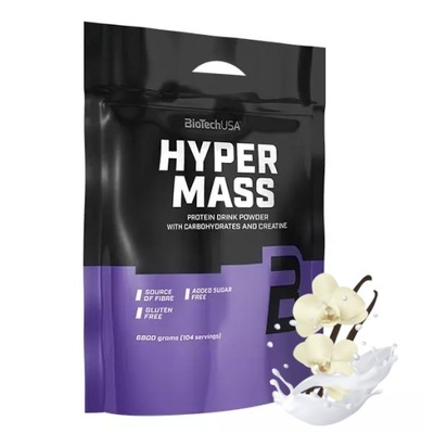 BIOTECH HYPER MASS 6800 g GAINER Z KREATYNĄ MASA SIŁOWNIA