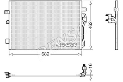 DENSO KONDENSATORIUS KONDICIONAVIMO DODGE JOURNEY FIAT FREEMONT 2.0D 2.4 