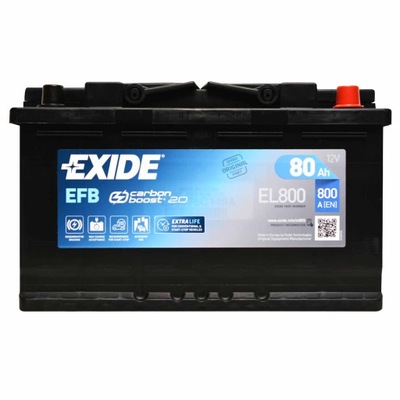 EXIDE EL800 80AH 800A EFB START-STOP фото