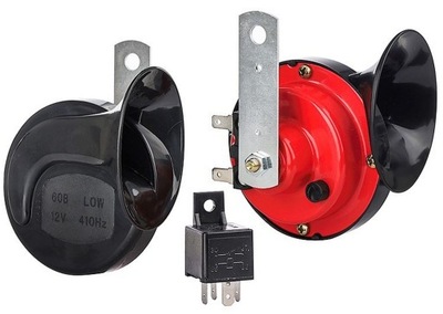 Клаксон автомобильный червяк 2-tonowy 12v 2 szt фото №1