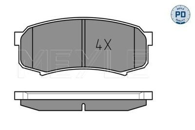 ZAPATAS DE FRENADO PARTE TRASERA TOYOTA LANDCRUISER 03 PAJERO 03-  