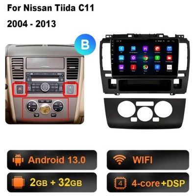 NAVEGACIÓN GPS DSP RADIO DE AUTOMÓVIL CON ANDROIDEM PARA NISSAN TIIDA C11 2004-2013 CARPLAY  