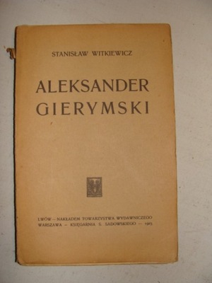 ALEKSANDER GIERYMSKI Stanisław Witkiewicz 1903