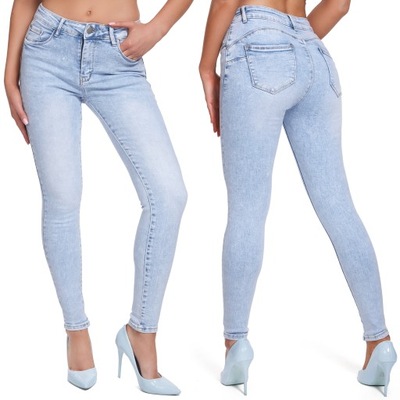 055_ Spodnie damskie jeans rurki - M.sara _r.42
