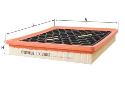 MAHLE ORIGINAL LX 2683 FILTRO AIRE  