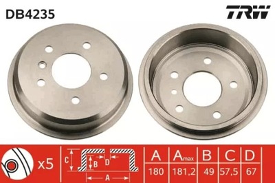 БАРАБАН HAM.DB A KL 140,160 97-04,160,170C DB4235