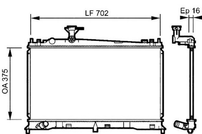 Valeo радиатор wody mazda 6 1.8 gg фото №1