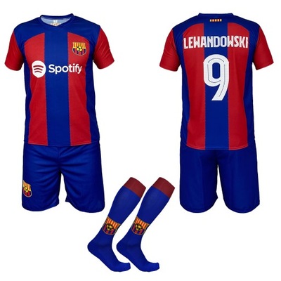 Komplet z getrami - LEWANDOWSKI BARCELONA - NOWOŚĆ! - 116 cm