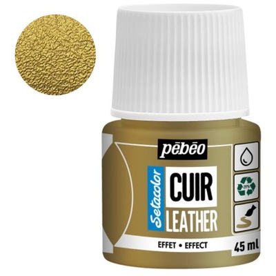 Farba do skóry Cuir Leather Pebeo45 33 Met Gold