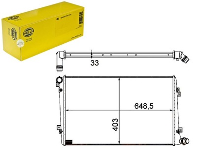 HELLA RADUADOR DEL MOTOR - SISTEMA DE REFRIGERACIÓN DEL MOTOR  