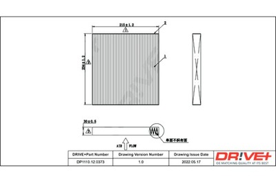 DRIVE+ ФИЛЬТР САЛОНА MAZDA B-SERIE 02-06 STANDA RD