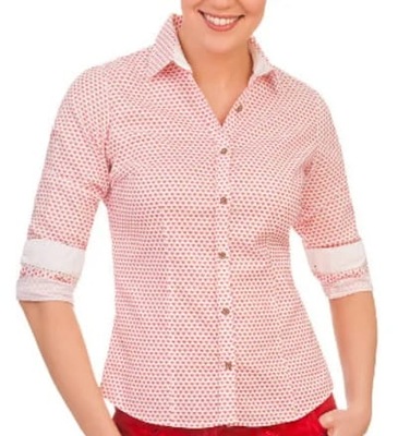 Rewelacyjna Bluzka Koszula w Serduszka PURE XL