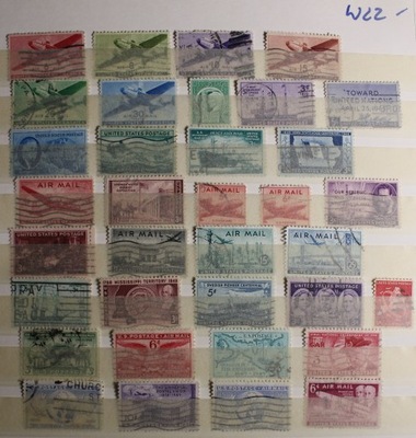 Zestaw znaczków USA W22