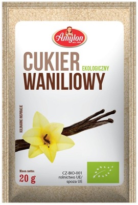 Ekologiczny CUKIER WANILIOWY BIO Amylon NATURALNY