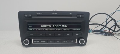 Skoda Swing Octavia II Radio Cd Mp3 Aux 1Z0035161M z kodem