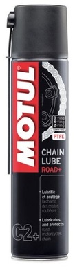 MOTUL C2+ CHAIN LUBE ROAD PLUS 400ML SMAR BIAŁY