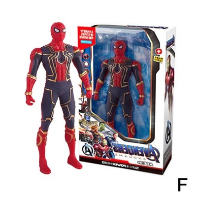 Świecąca figurka Avengers Kapitan Ameryka Spider-Man Model lalki Iron Man