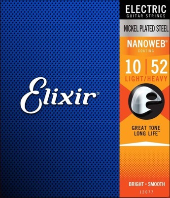 Elixir NanoWeb 10-52 struny do gitary elektrycznej