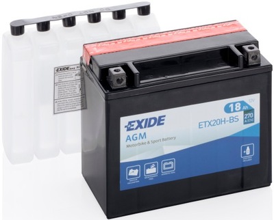 EXIDE BIKE 12V 18Ah 270A YTX20H-BS ETX20H-BS