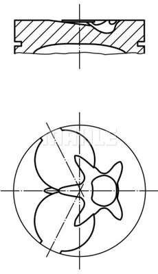 ПОРШЕНЬ DB 190 2.5D 84-93 /87.50/ +0.50 MAHLE 002 93 02 ПОРШЕНЬ