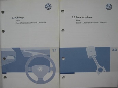 VW POLO 2005-2009 Polska instrukcja obsługi VW Polo IV oryginał kolorowa
