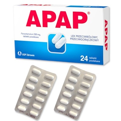 Apap 500mg 24tab Przeciw Bólowy Przeciw Gorączkowy