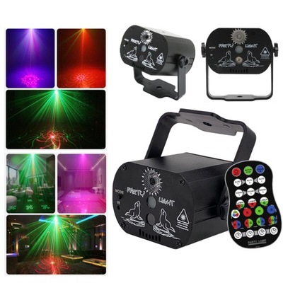 LAMPY DYSKOTEKOWE DISCO NA IMPREZĘ DOMÓWKĘ ŚWIATŁA LAMPA LASEROWA LED RGB