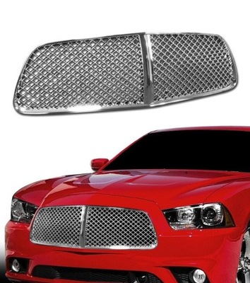Решітка радіатора передній хромований dodge charger 11-14 фото №1