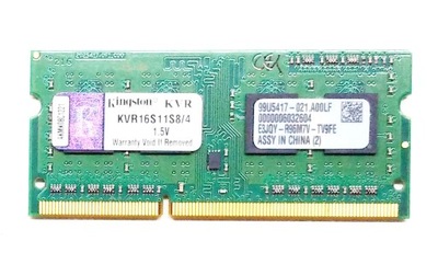 PAMIĘĆ 4GB DDR3 SODIMM PC3-12800S 1600MHz LAPTOP