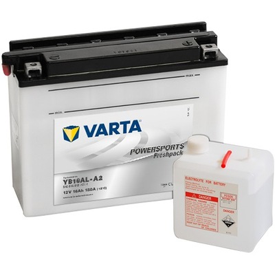 АКУМУЛЯТОР МОТОЦИКЛЕТНИЙ VARTA YB16AL-A2 16AH 180A