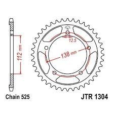 ENGRANAJE PARTE TRASERA JT 38-ZEBOW HONDA CBF 500 2004-2008  