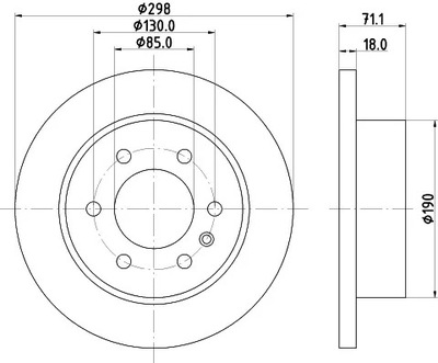 HELLA DISKU STABDŽIŲ 8DD 355 131-841 